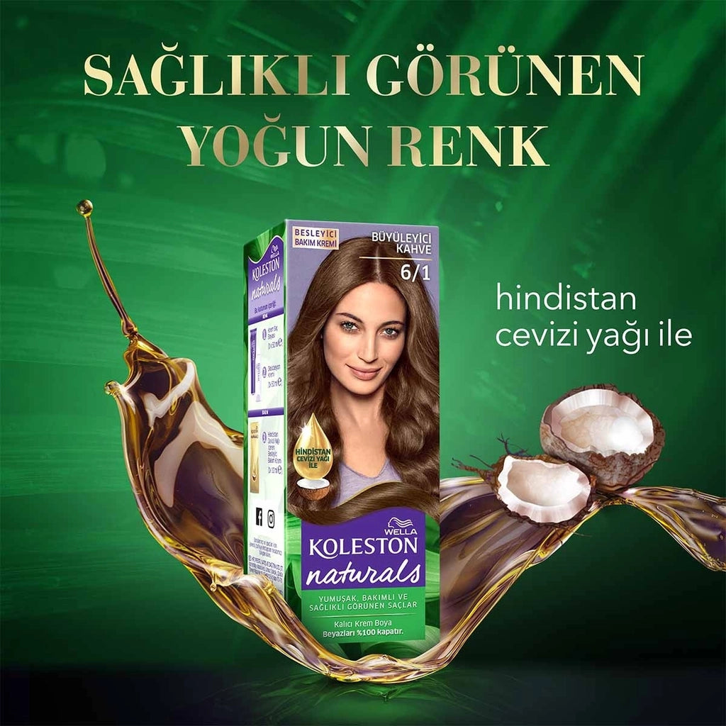 Wella Koleston Naturals Hair Dye 6/1 Fascinating Brown