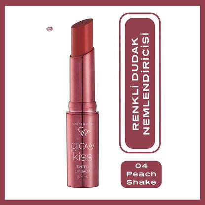 Golden Rose Glow Kiss Tinted Lip Balm Lipstick 03 Berry Pink