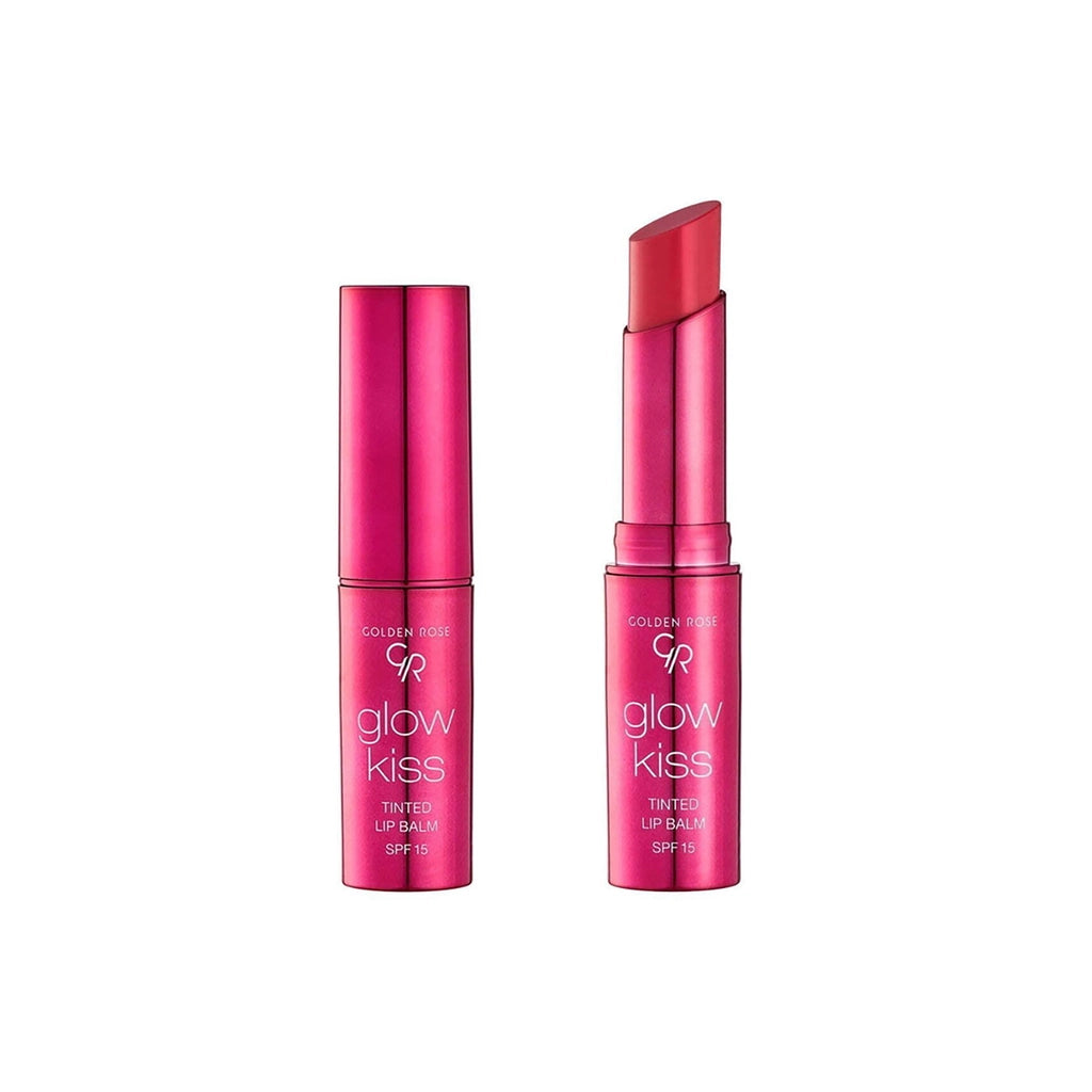 Golden Rose Glow Kiss Tinted Lip Balm Lipstick 03 Berry Pink