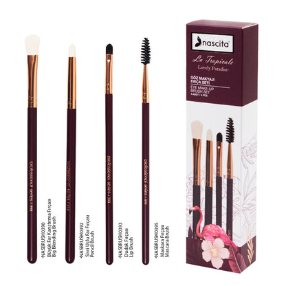 Nascita Tropicale 4-Piece Eye Brush Set