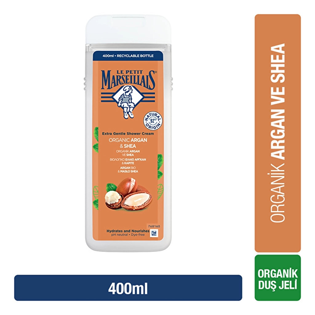 Le Petit Marseillais Shower Gel Organic Argan and Shea 400 ml