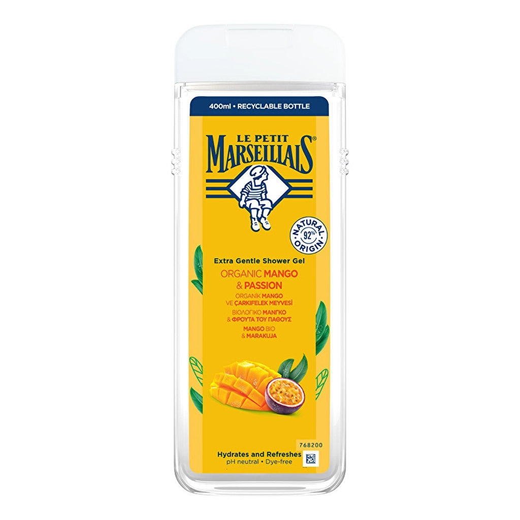 Le Petit Marseillais Shower Gel Organic Mango and Passion Fruit 400 ml