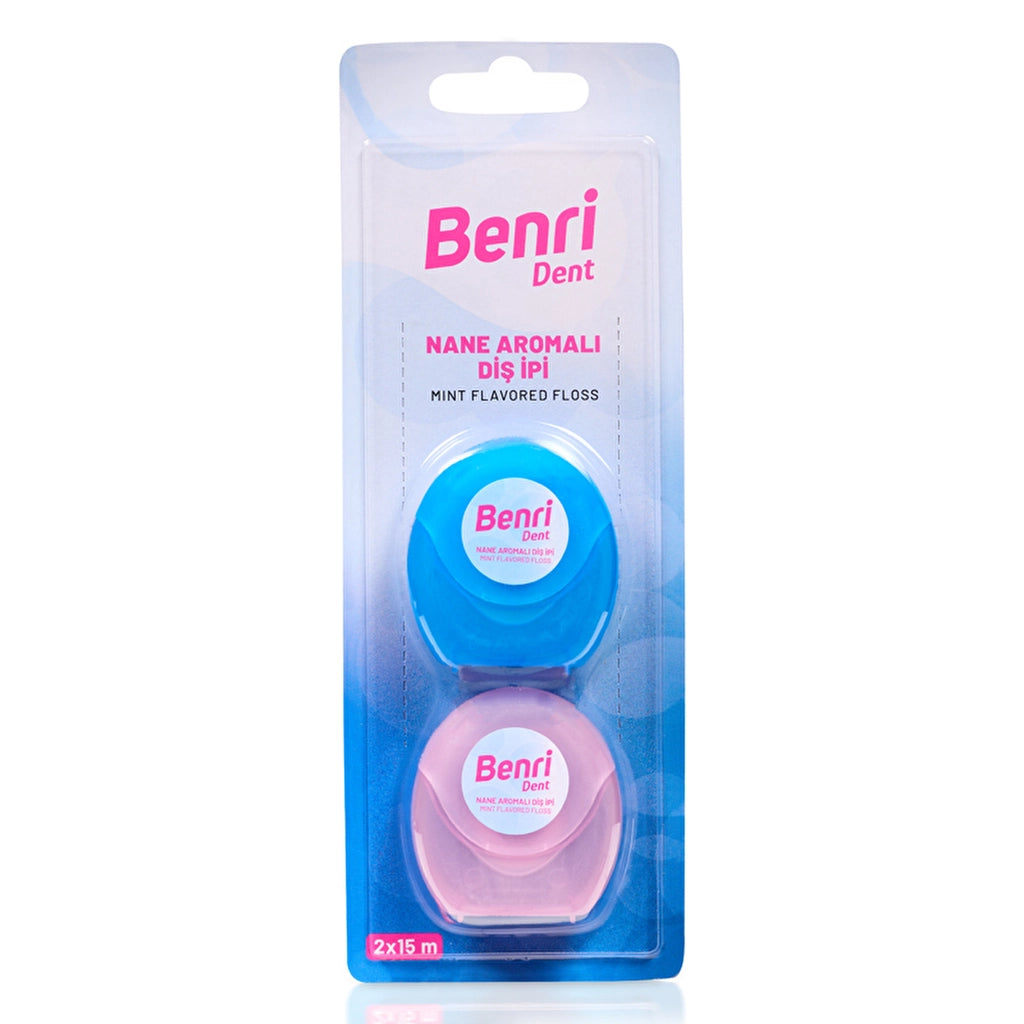 Benri Dent Dental Floss 15 m 2 pack