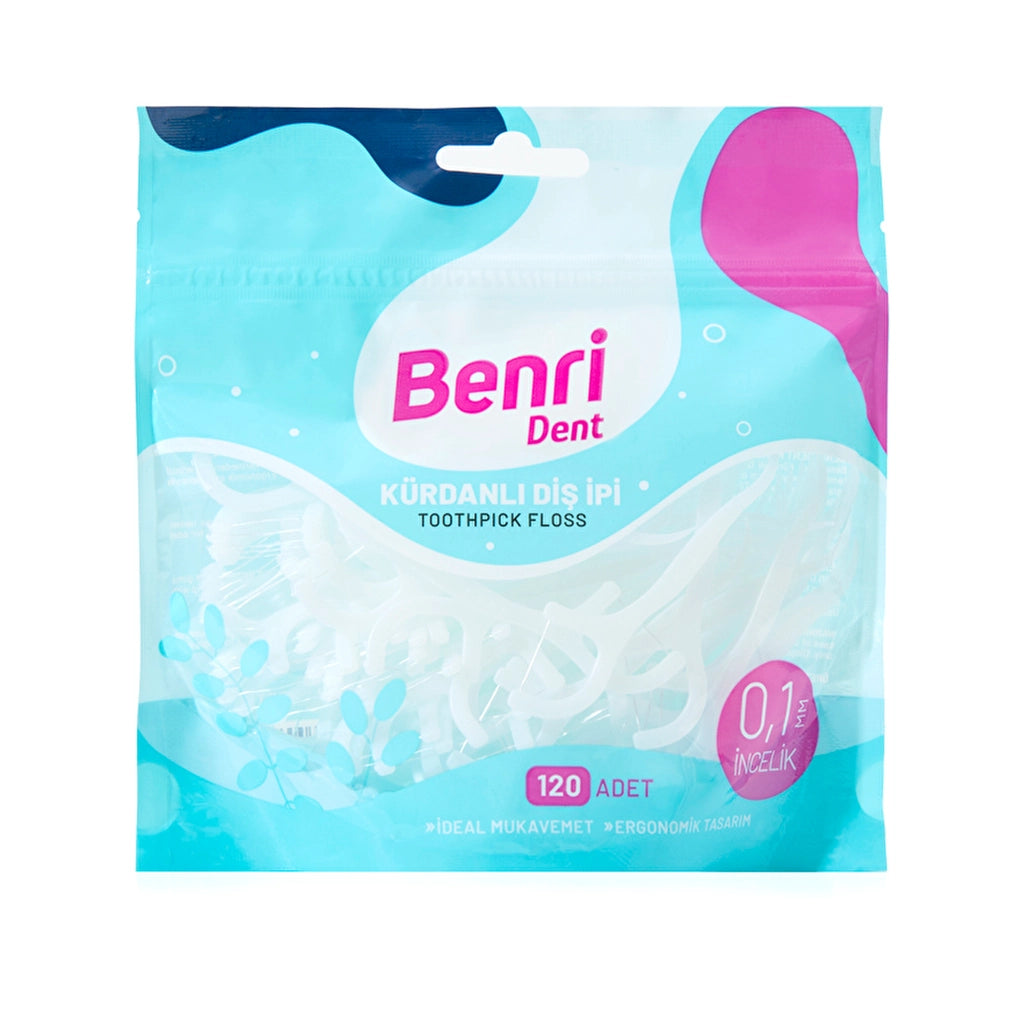Benri Dent Toothpick Dental Floss 120pcs