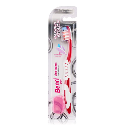 Benri Dent Toothbrush White (Medium)