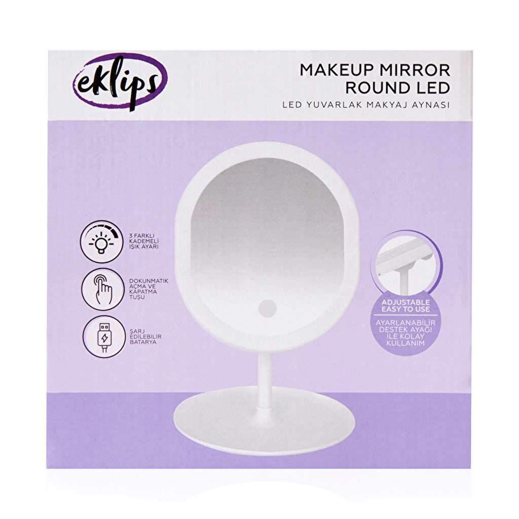 Eklips Makeup Mirror Round Led