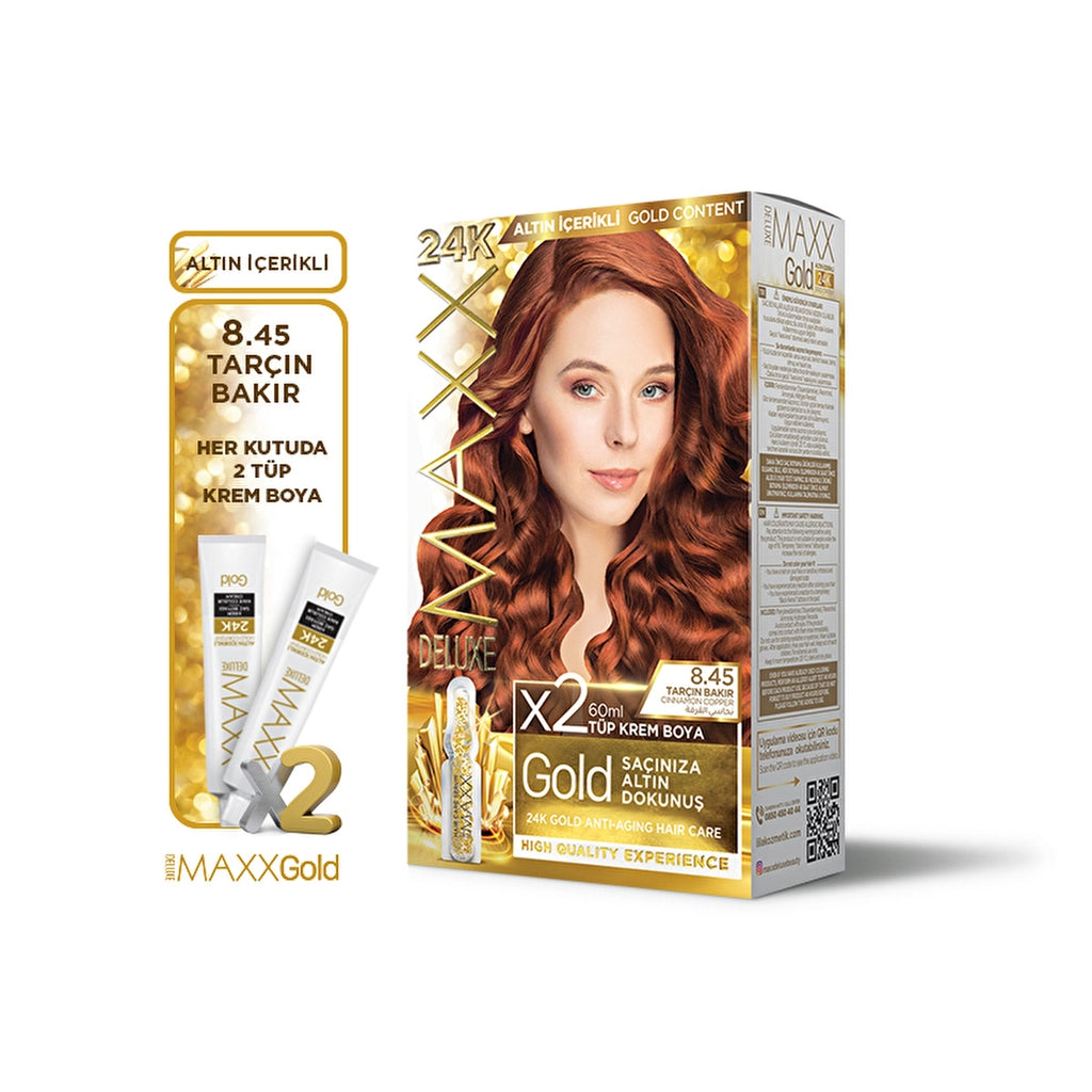 Maxx Deluxe Golden Beauty Hair Dye 8.45 Cinnamon Copper