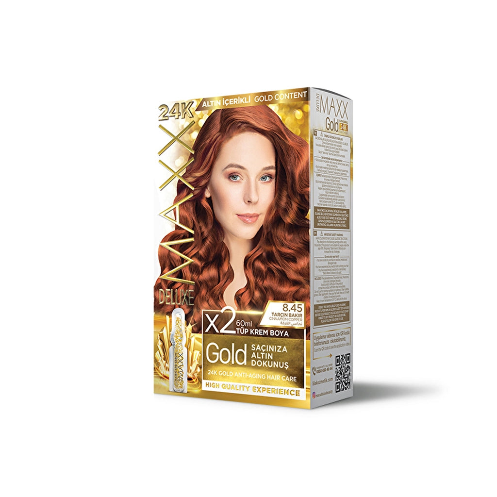Maxx Deluxe Golden Beauty Hair Dye 8.45 Cinnamon Copper