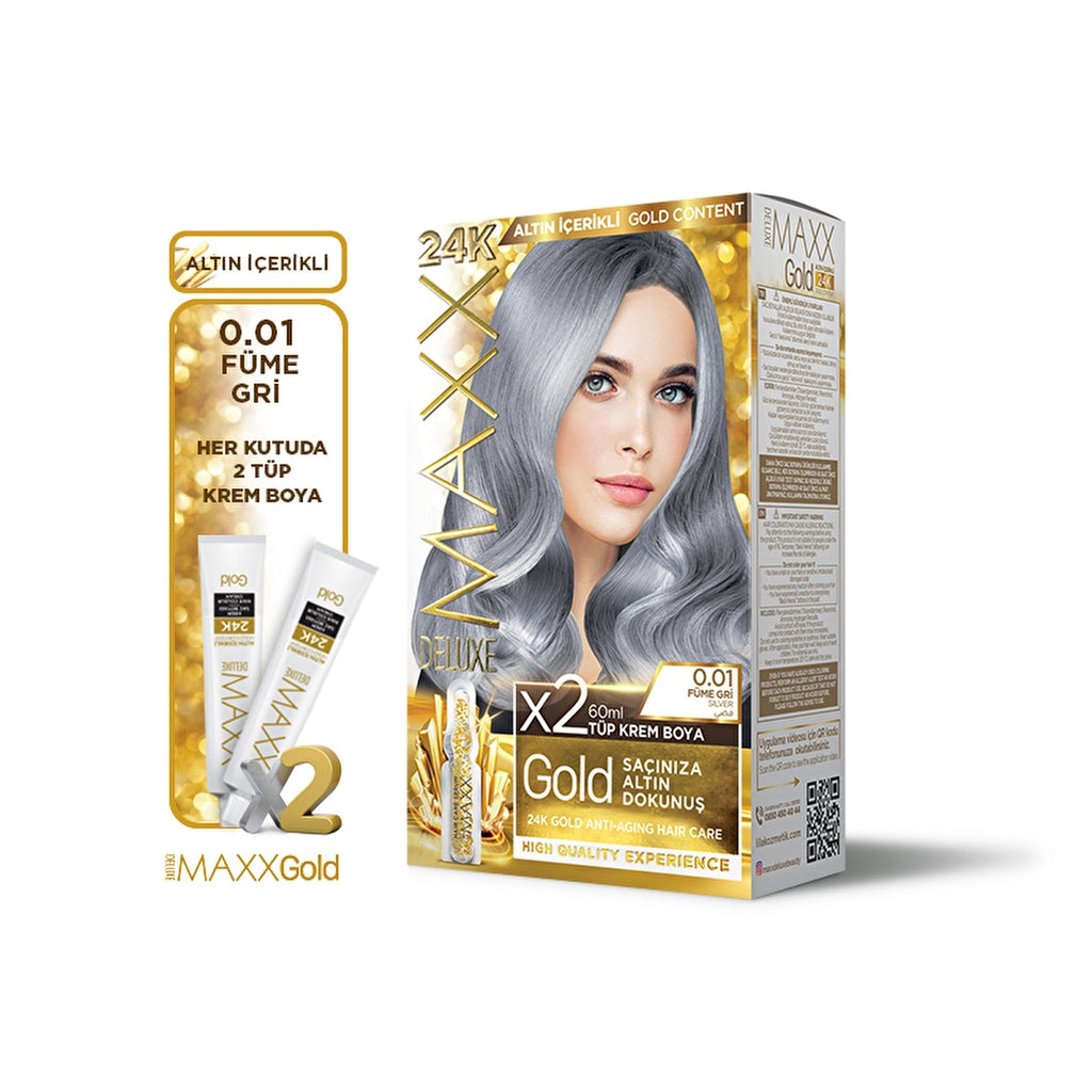 Maxx Deluxe Golden Beauty Hair Dye 0.01 Smoked Gray