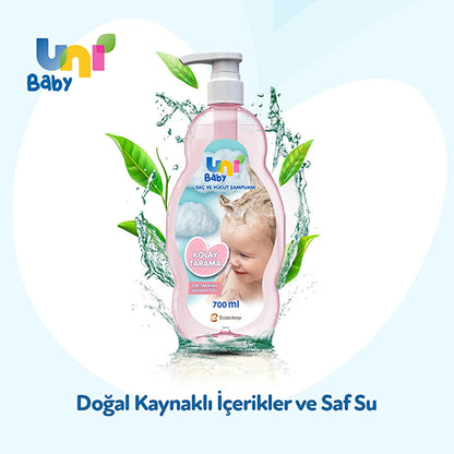 Uni Baby Easy Comb Hair and Body Shampoo 700 ml
