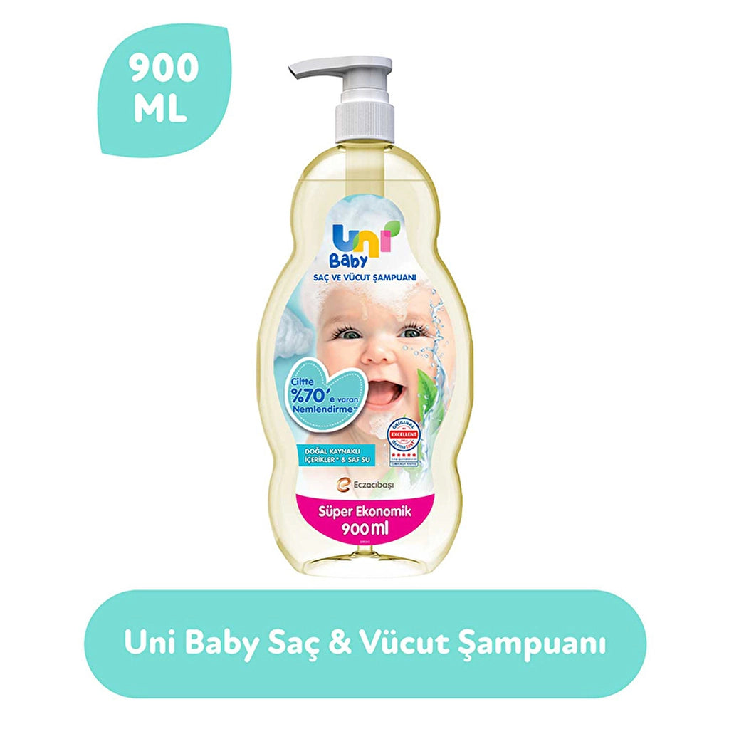 Uni Baby Hair and Body Shampoo 900 ml