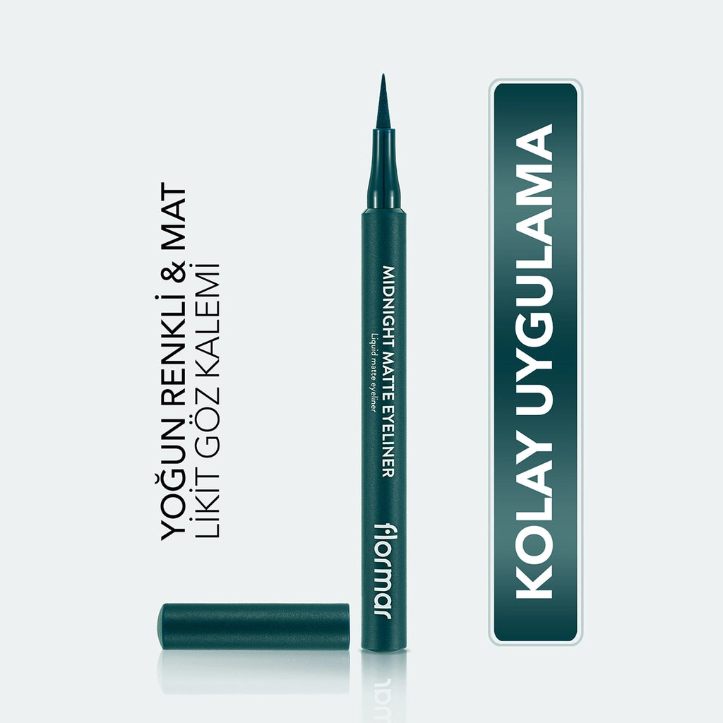 Flormar Midnight Matte Eyeliner 04 Green
