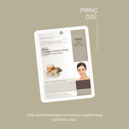 Dermal Rice Extract Collagen Mask 23 gr