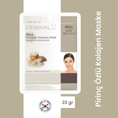 Dermal Rice Extract Collagen Mask 23 gr