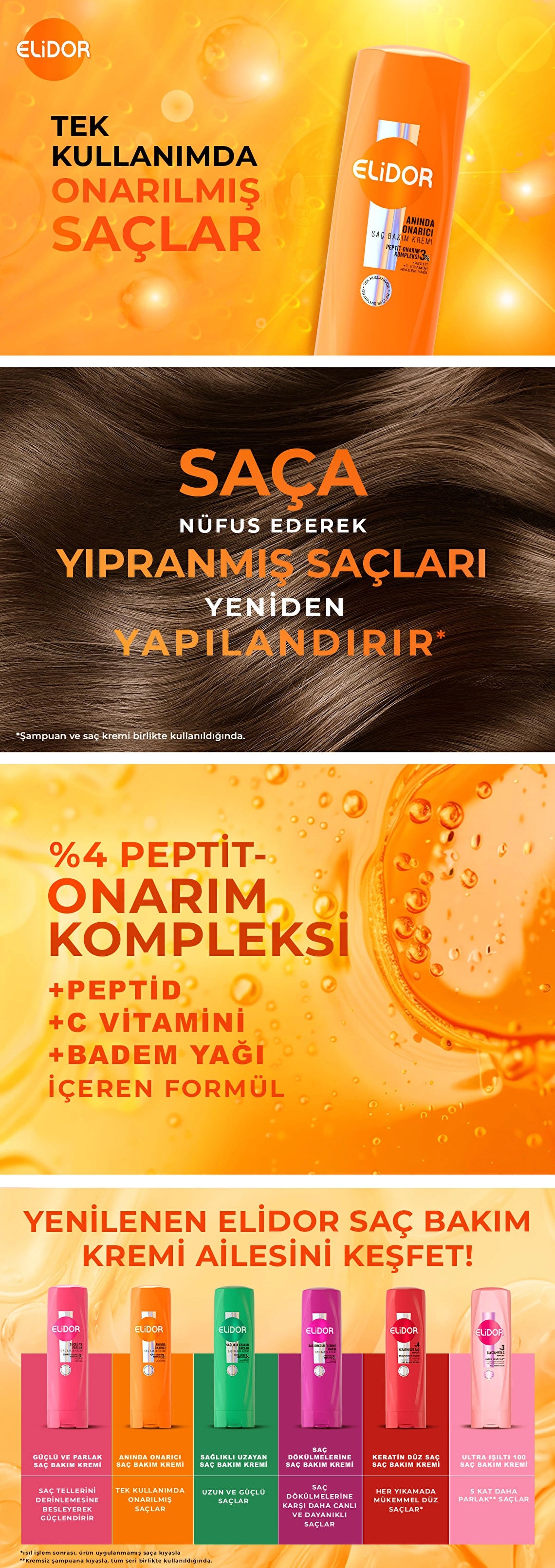 Elidor Instant Repair Hair Care Cream 350 ml
