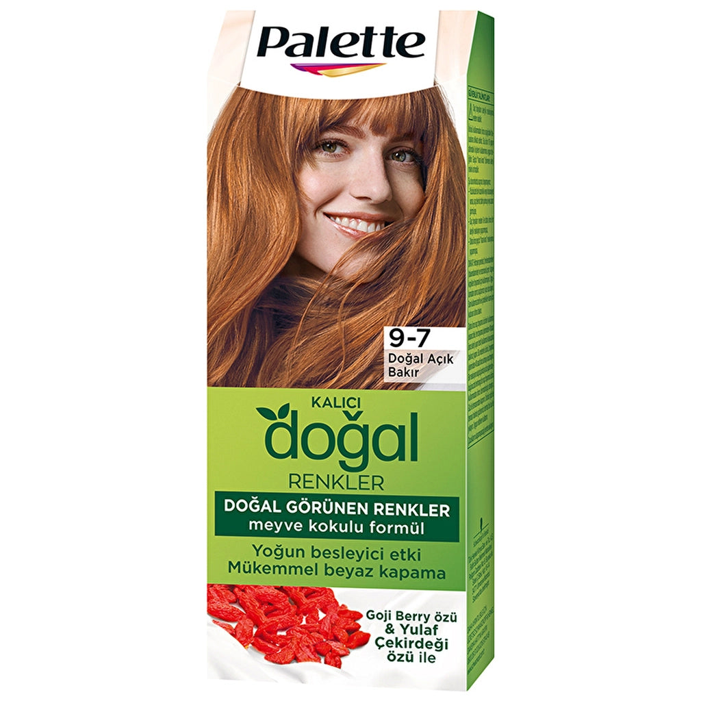 Palette Permanent Natural Colors Hair Dye 9-7 Natural Light Copper