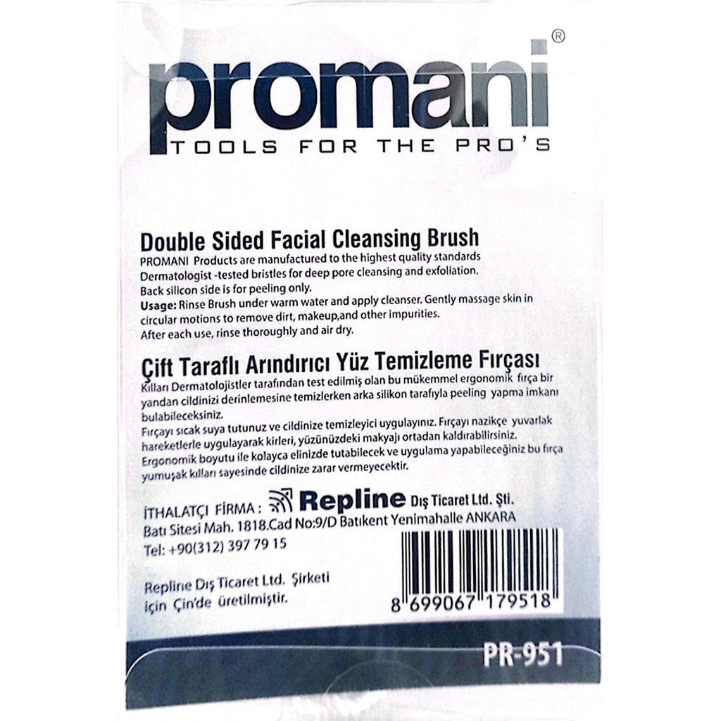Promani Double Sided Purifying Facial Cleansing / Massage Brush