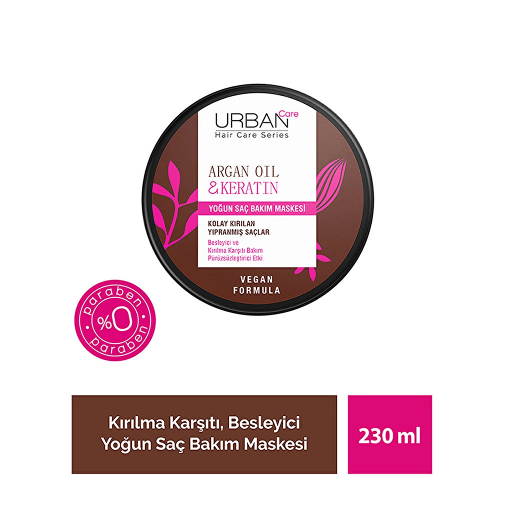 Urban Care Argan Oil &amp; Keratin Intensive Hair Care Mask 230 ml