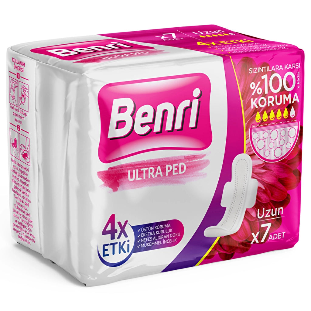 Benri Sanitary Pads Long 7 Pack