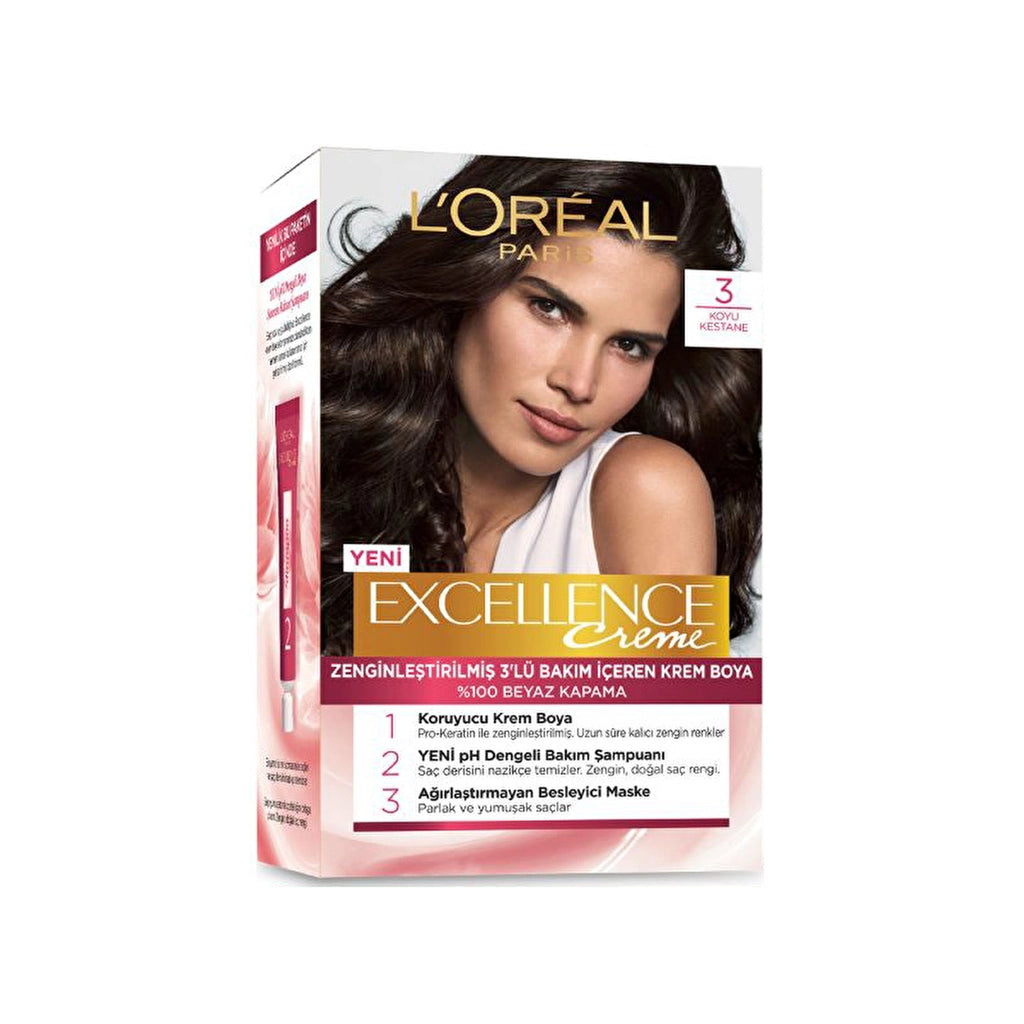 Loreal Paris Excellence Creme Hair Dye - 6.3 Light Caramel