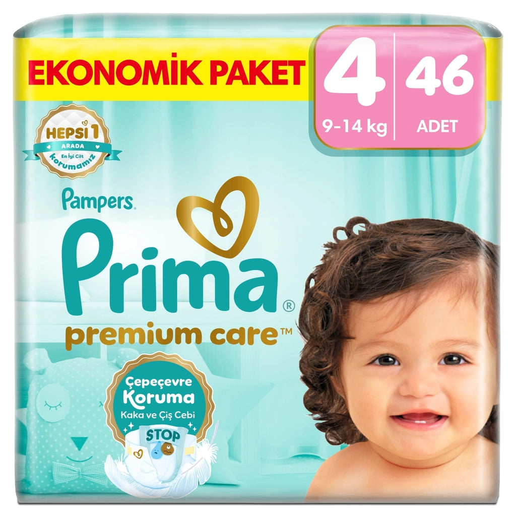 Prima Baby Diaper Premium Care 4 Size 46 Pieces Maxi Jumbo Package