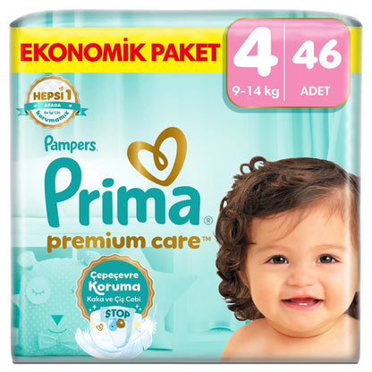Prima Baby Diaper Premium Care 4 Size 46 Pieces Maxi Jumbo Package