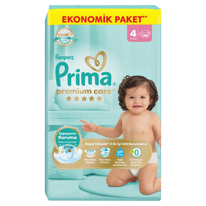 Prima Baby Diaper Premium Care 4 Size 46 Pieces Maxi Jumbo Package