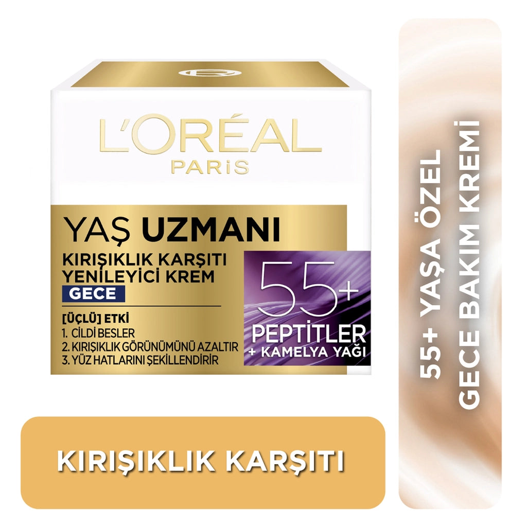 Loreal Paris Age Expert 50+ Anti-Wrinkle Renewing Night Cream 50 ml
