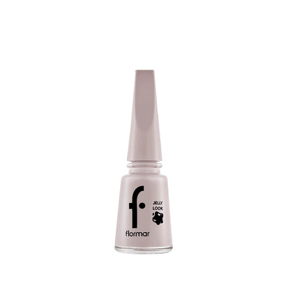 Flormar Jelly Look Intensely Pigmented and Gel Look Nail Polish JL58 Milky