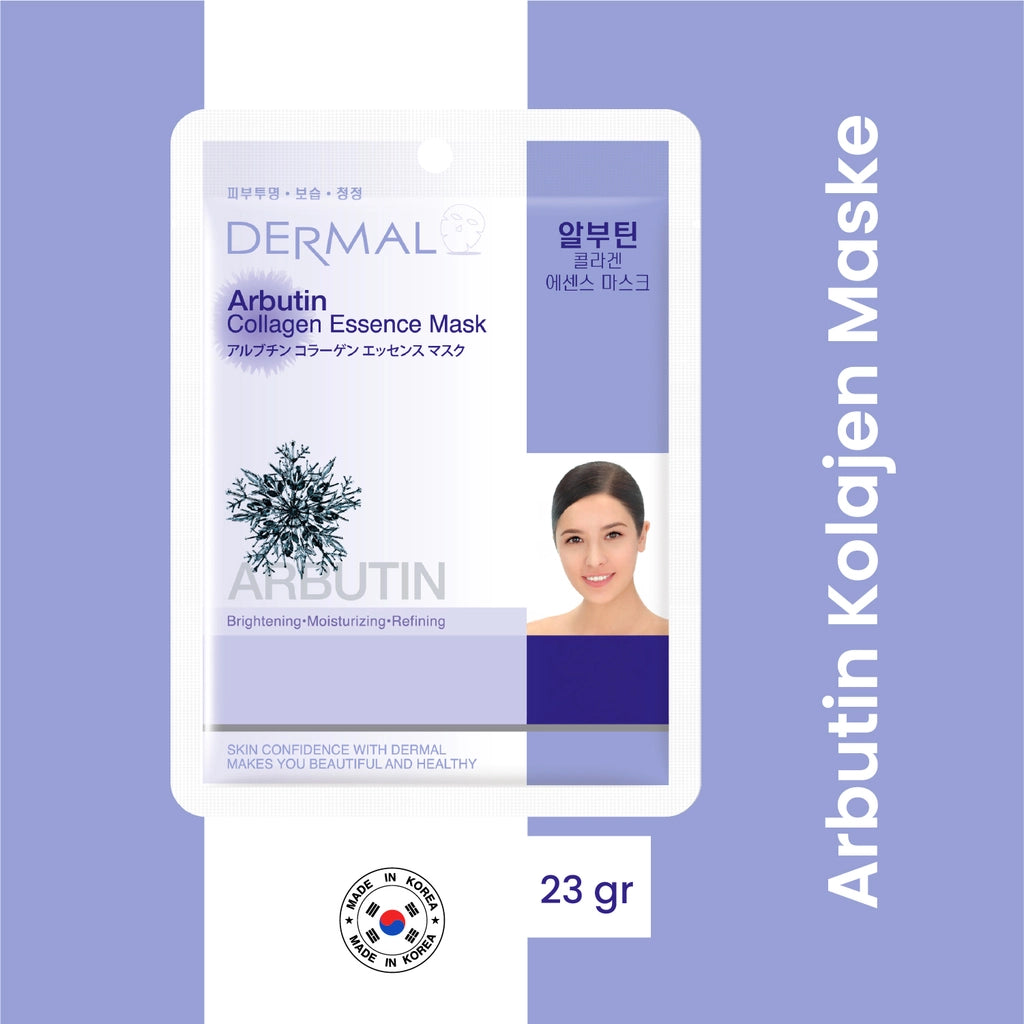 Dermal Whitening Moisturizing and Purifying Arbutin Collagen Mask 23 gr