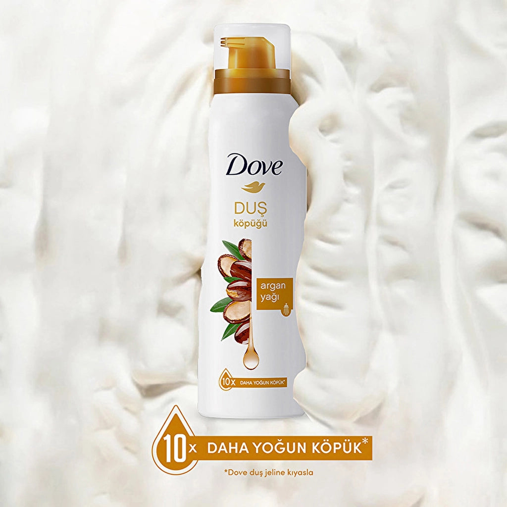 Dove Foam Shower Gel Argan Oil Creamy Formula with 10 Times More Intense Foam 200 ml
