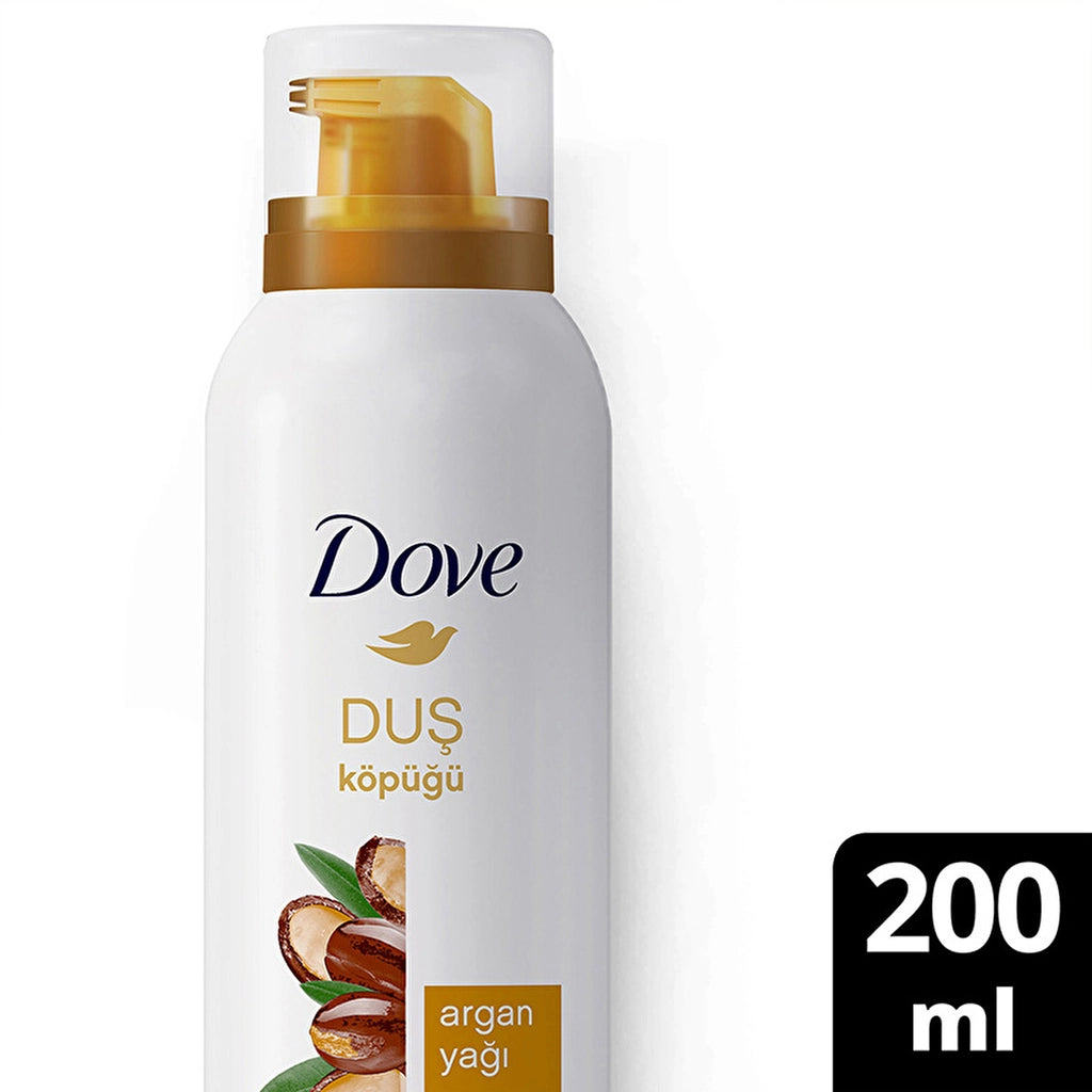 Dove Foam Shower Gel Argan Oil Creamy Formula with 10 Times More Intense Foam 200 ml