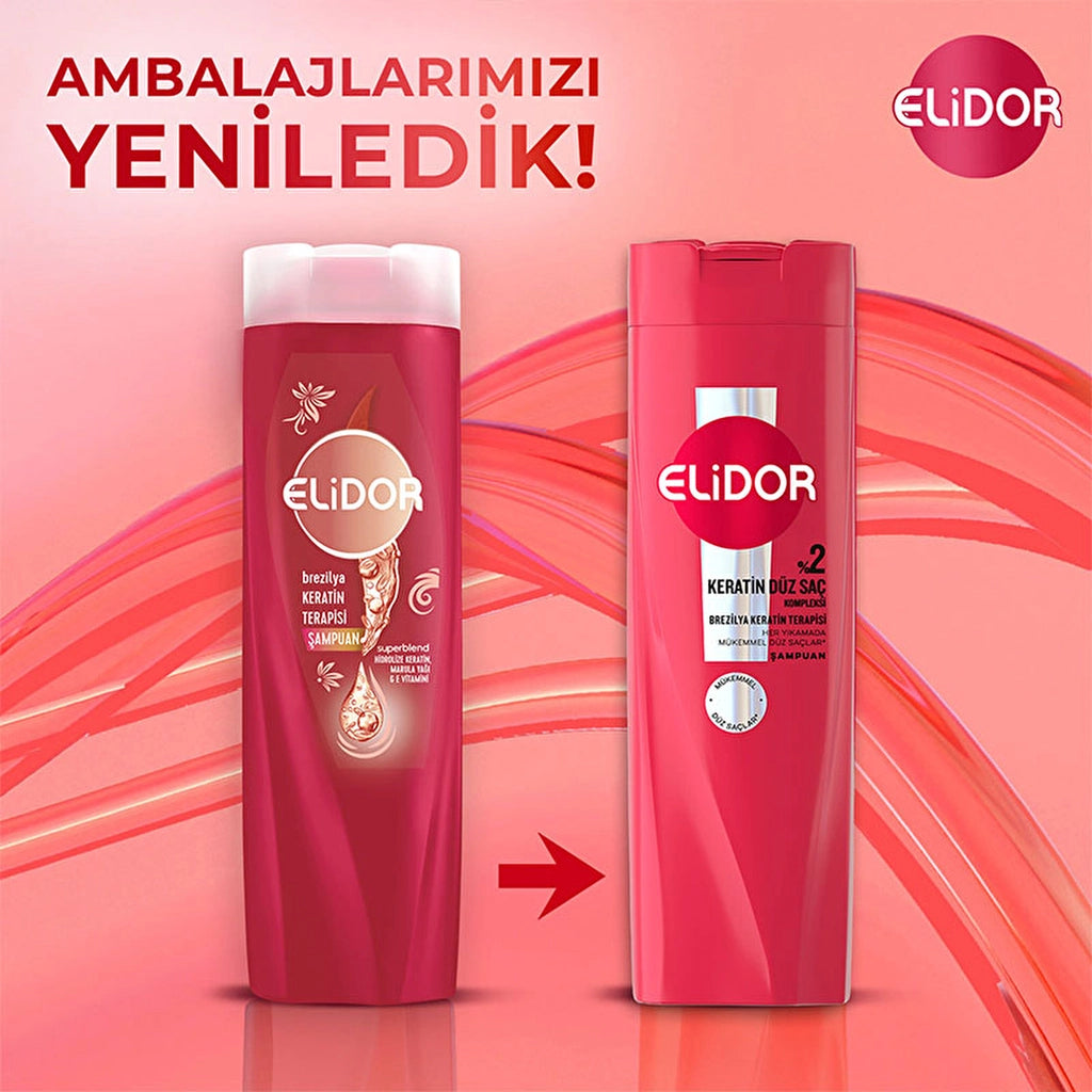 Elidor Brazilian Keratin Therapy Hair Care Shampoo 400 ml