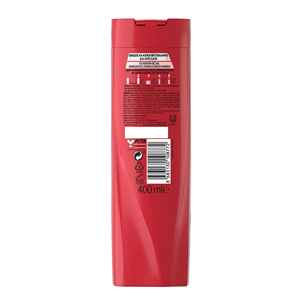 Elidor Brazilian Keratin Therapy Hair Care Shampoo 400 ml