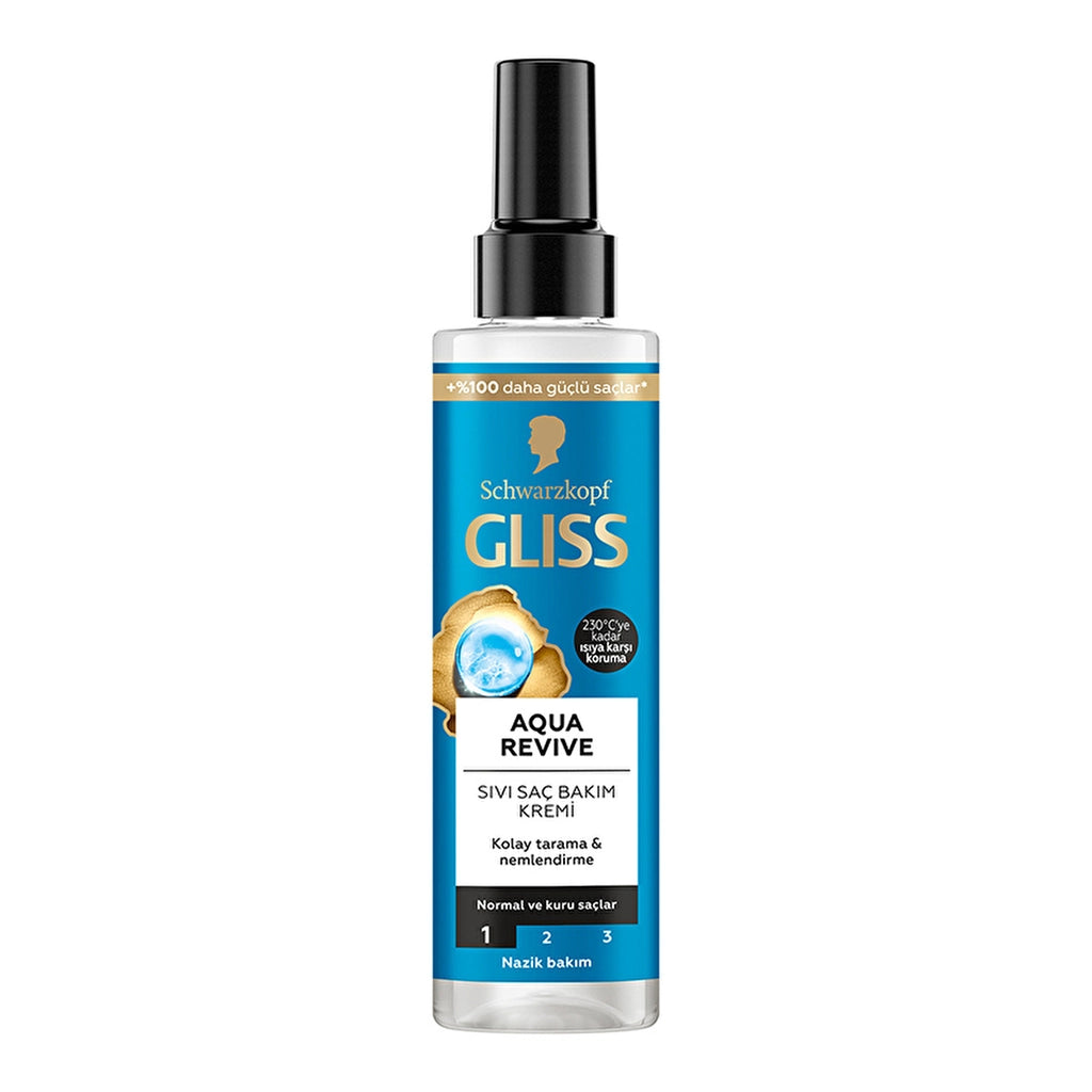 Gliss Aqua Revive Moisturizing Liquid Conditioner - with Hyaluron and Seaweed Extract 200 ml