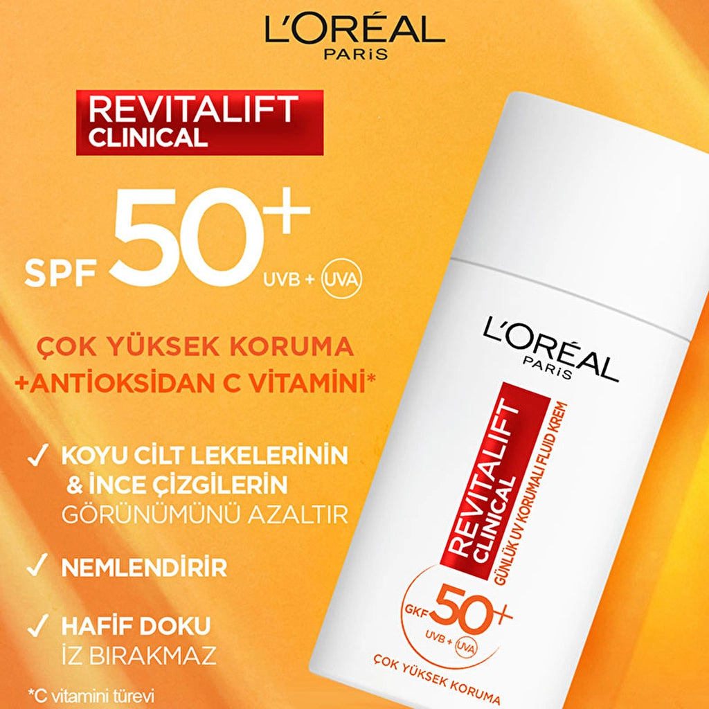 Loreal Paris Revitalift Clinical SPF 50+ Daily High UV Protection Facial Sunscreen 50 ml