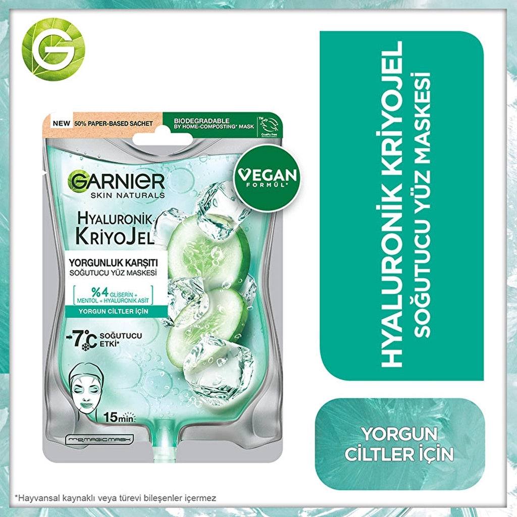 Garnier Hyaluronic Cryogel Anti-Fatigue Cooling Face Mask