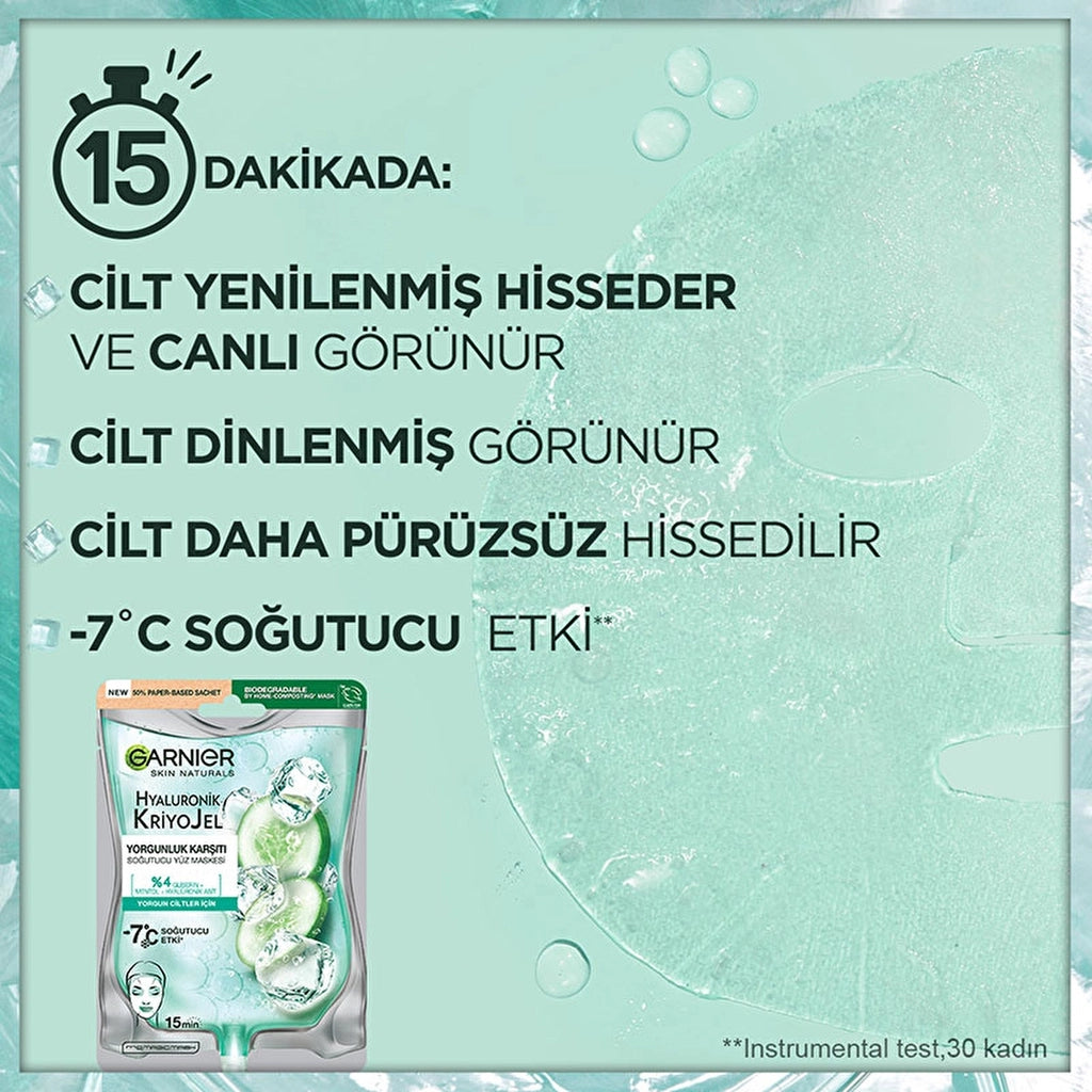 Garnier Hyaluronic Cryogel Anti-Fatigue Cooling Face Mask