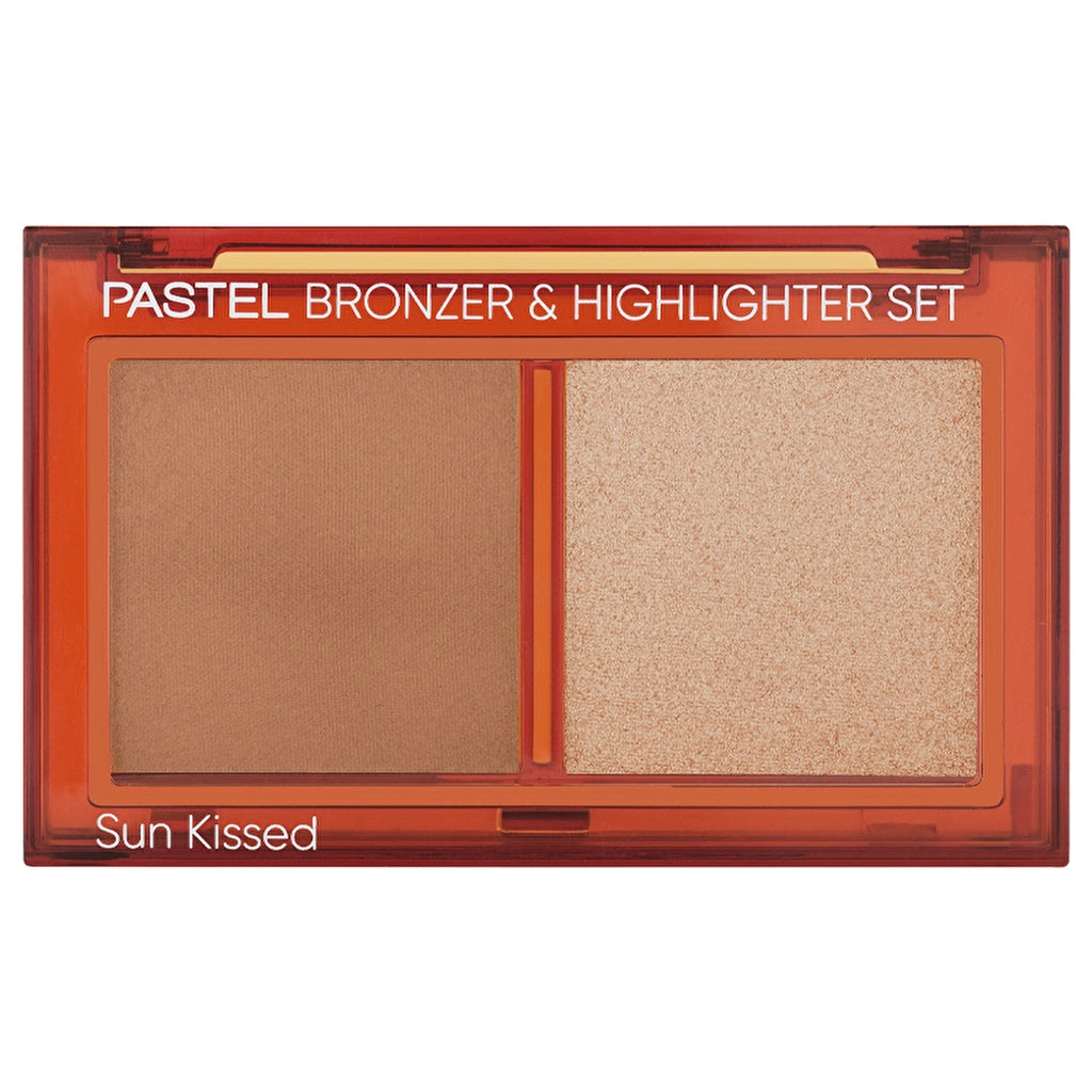 Pastel Profashion Bronzer &amp; Highlighter Set Sun Kissed No:01 Natural Bronze &amp; Soft Glow