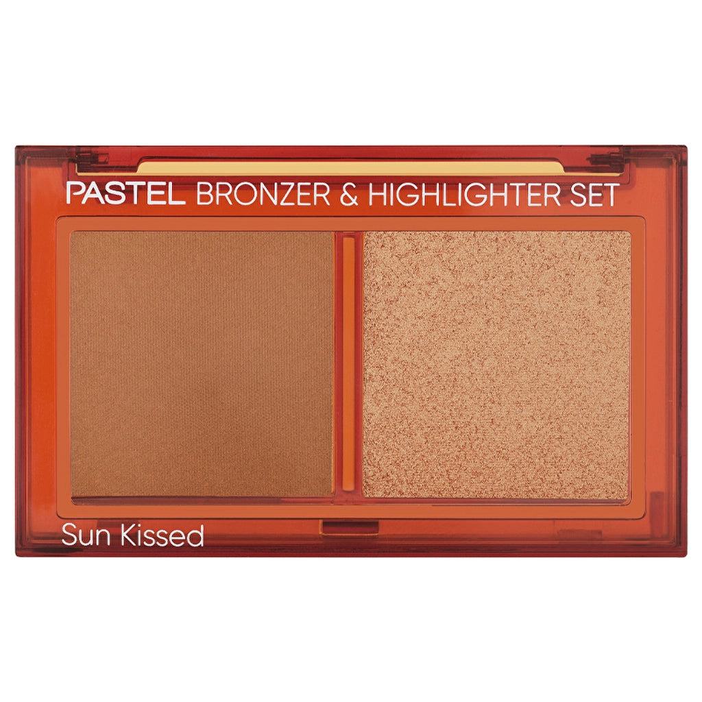 Pastel Profashion Bronzer &amp; Highlighter Set Sun Kissed No:01 Natural Bronze &amp; Soft Glow