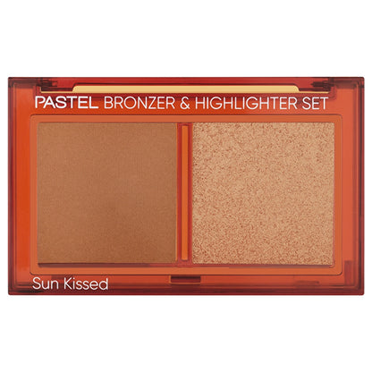 Pastel Profashion Bronzer &amp; Highlighter Set Sun Kissed No:01 Natural Bronze &amp; Soft Glow