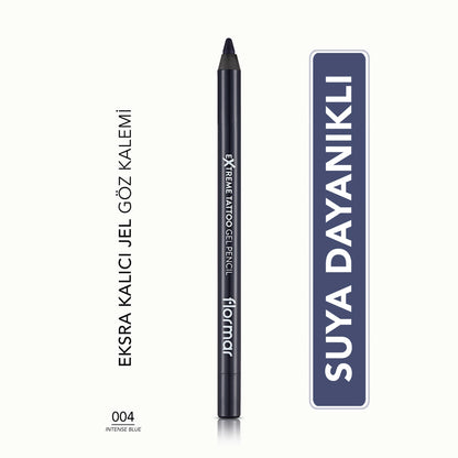 Flormar Extreme Tattoo Extra Permanent Matte Gel Eye Pencil 012 Blue Dream