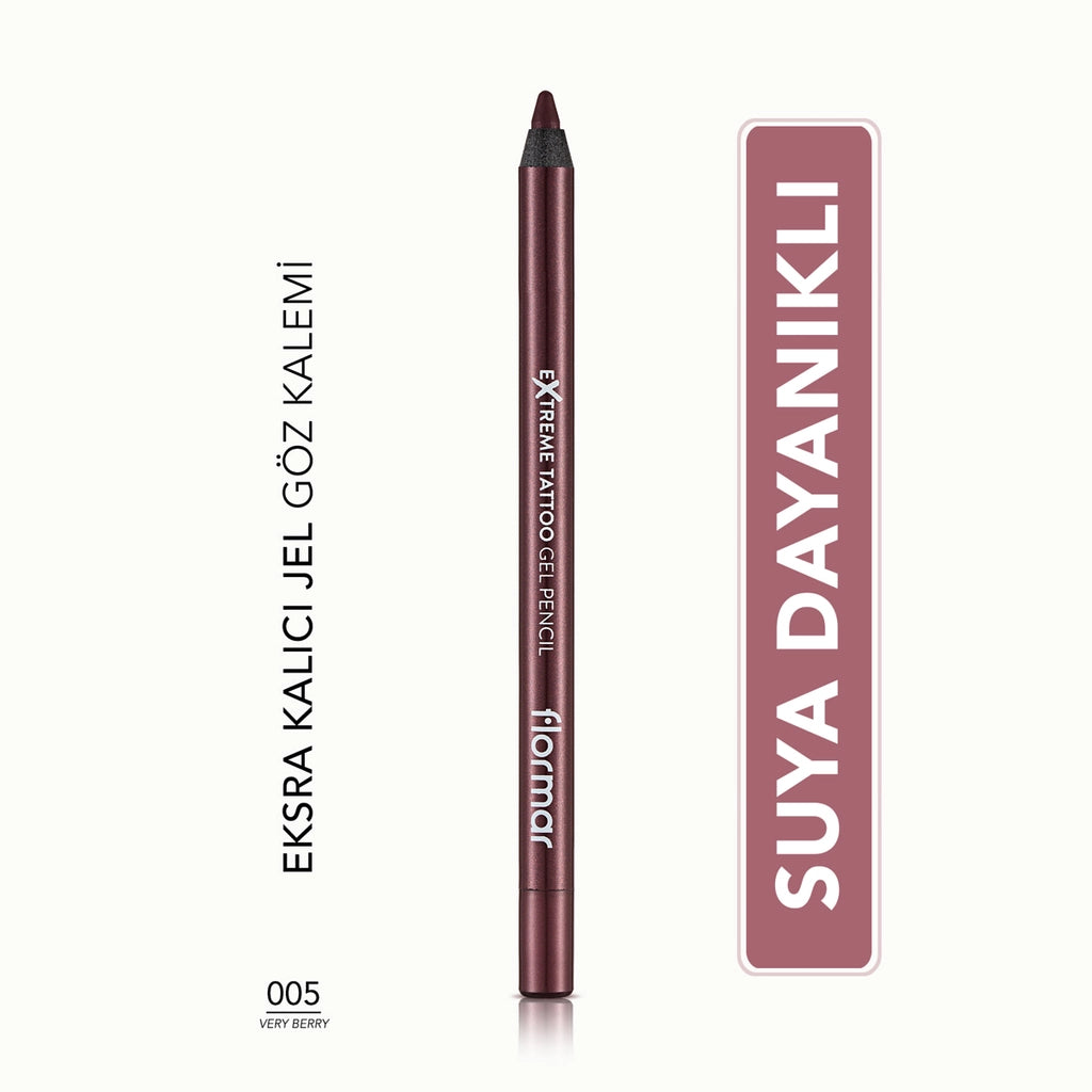 Flormar Extreme Tattoo Extra Permanent Matte Gel Eye Pencil 003 Deep Green