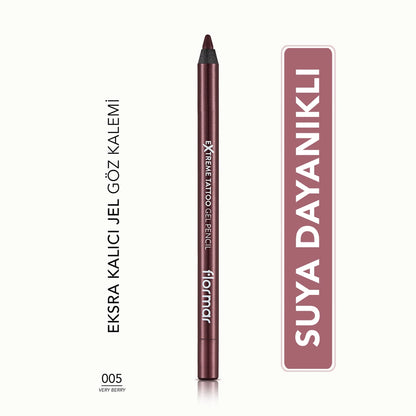 Flormar Extreme Tattoo Extra Permanent Matte Gel Eye Pencil 003 Deep Green