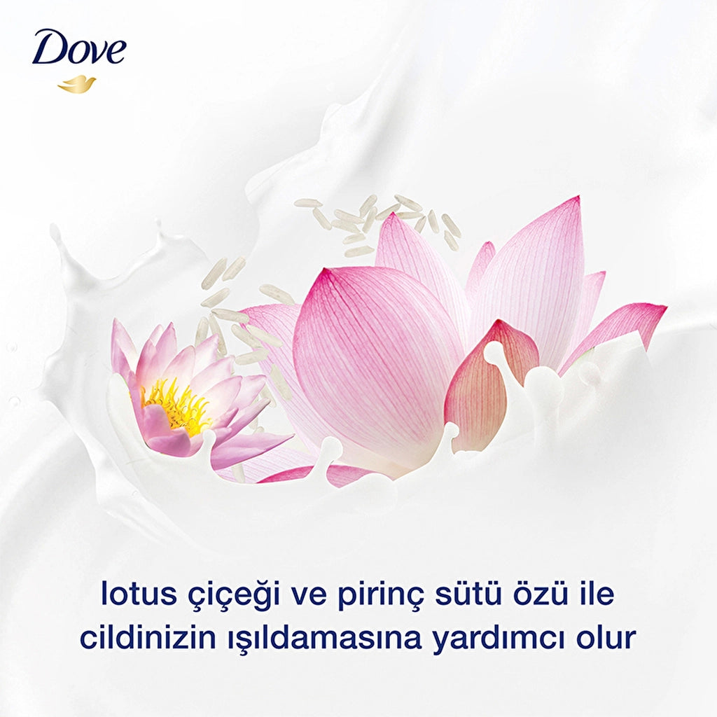 Dove Moisturizing Liquid Soap Lotus Flower and Rice Milk Essence 450 ml
