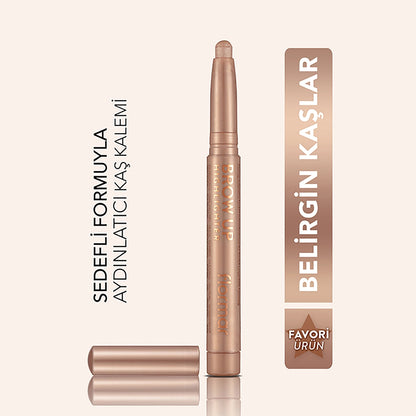 Flormar Brow Up Soft Texture &amp; Intense Shine Lift Under-Brow Lightening Pencil 002 Rose Gold