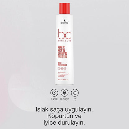 Bonacure Clean Emergency Rescue Shampoo 250 ml