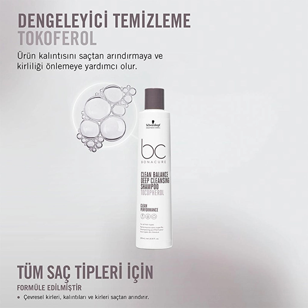 Bonacure Clean Balancing Deep Cleansing Shampoo 250 ml