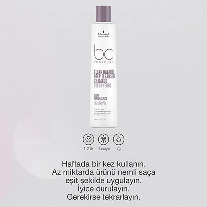 Bonacure Clean Balancing Deep Cleansing Shampoo 250 ml