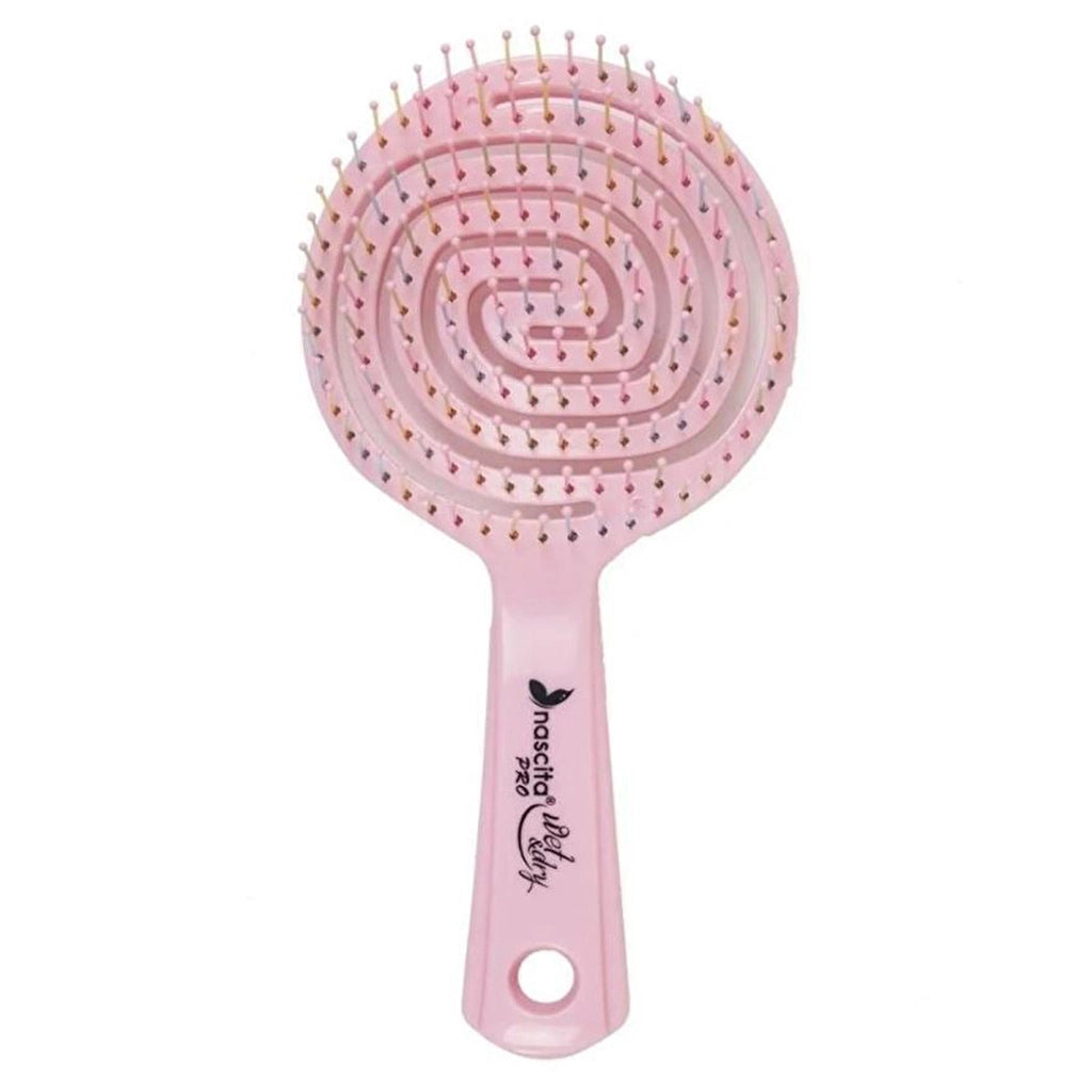 Nascita 3D Flexi Control Opening Combing Hair Brush Pink